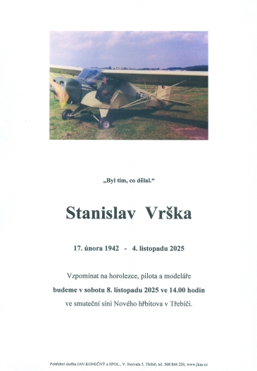 Stanislav Vrška *1942 z Třebíče