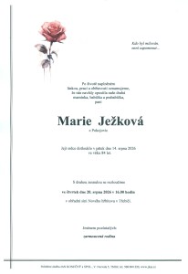 Marie Ježková *1942 z Pokojovic
